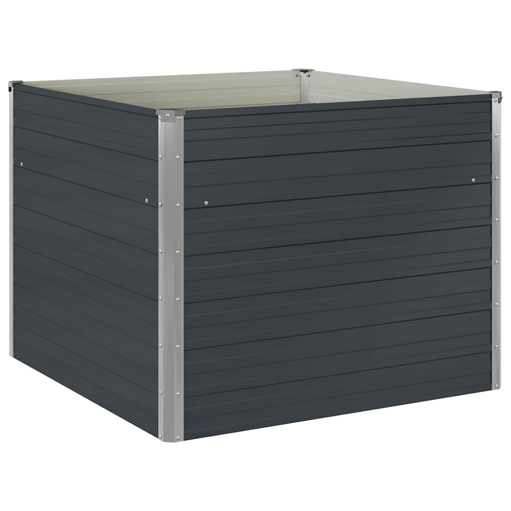 Vidaxl - Raised Garden Bed Anthracite 100x100x77 Cm Galvanised Steel