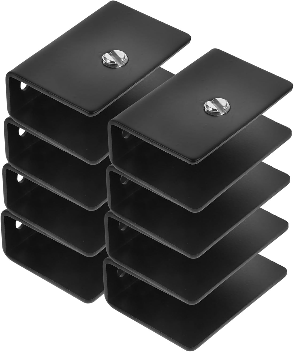Pinces à verre en acier inoxydable pour miroir sans cadre, support d'étagère, lot de 8