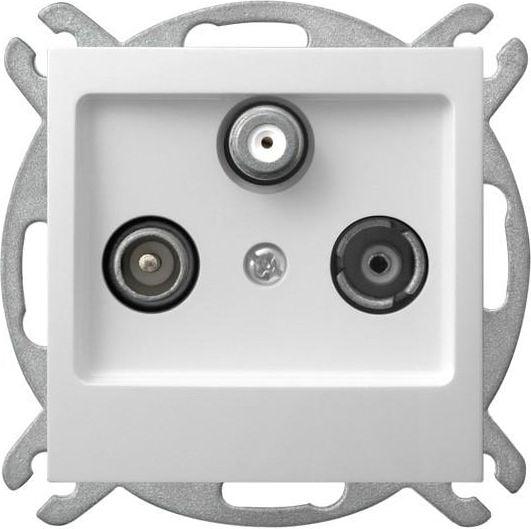 Ospel GPA-YSP/m/00 (Antennendose), SAT Zubehör, Weiss - Bild 3