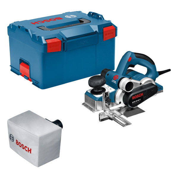 Bosch Profi-Hobel 850W Gho 40 - 82 C - L-Boxx-Koffer- 060159A76a