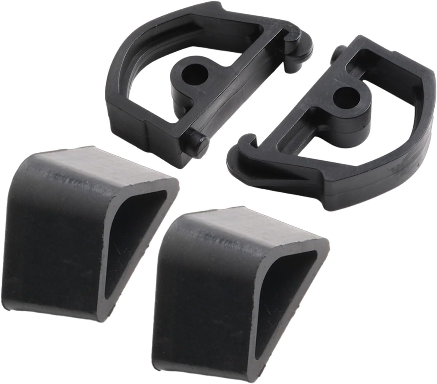 Kit de remplacement pour pieds d'établi, 2 verrous et 2 tréteaux, noir