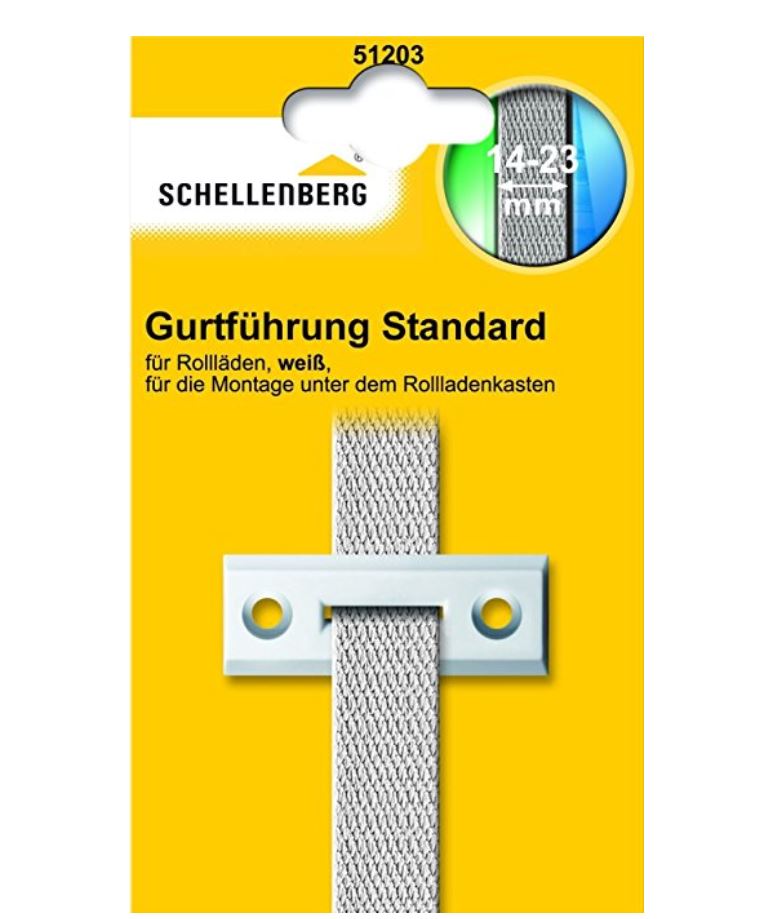 Gurtführung Standard Rechteckig Weiß - Schellenberg