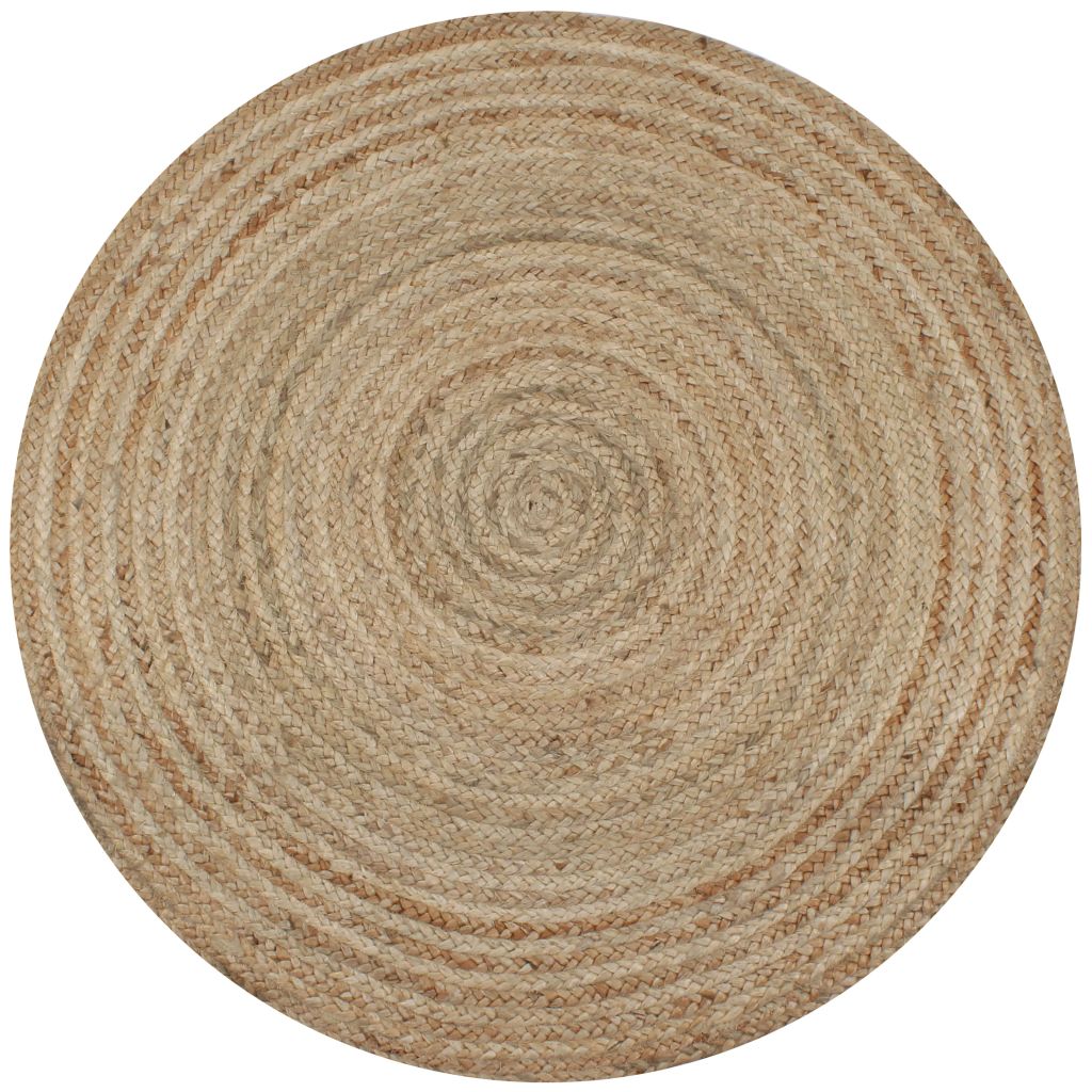 Décoshop26 - Tapis Jute Tressé 120 Cm Rond Dec023924