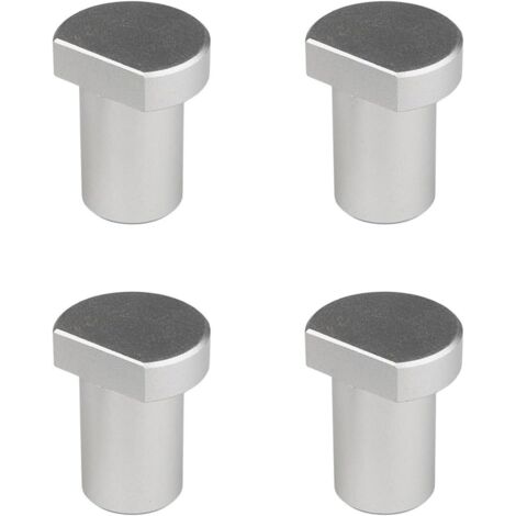 Butée d'établi pour chien en alliage d'aluminium anodisé, 20 mm, lot de 4