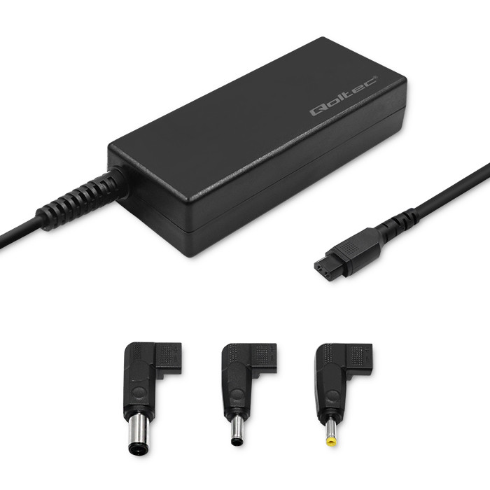 Qoltec Schwarz Netzteil Speziell Für Dell 65W Smartplug 3 Stecker + Netzkabel