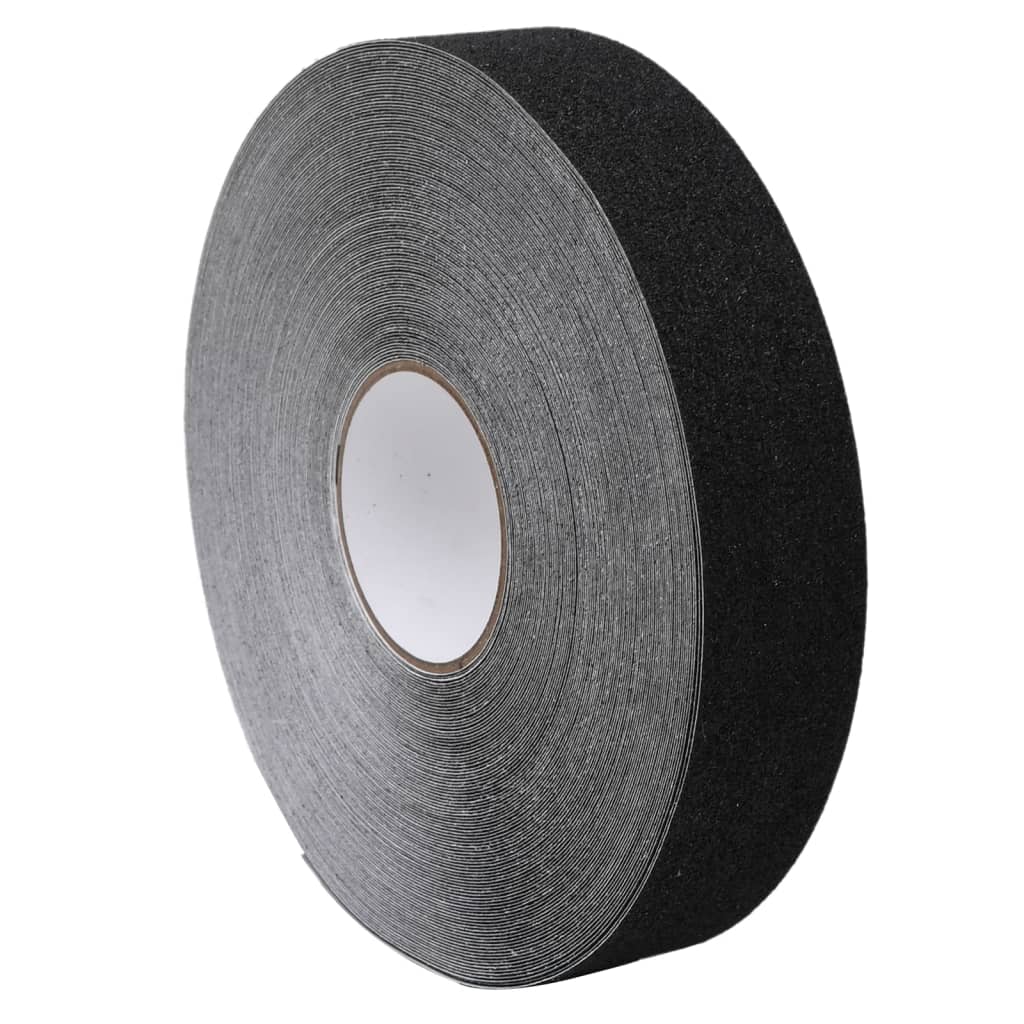 Bande antidérapante adhésive en PVC noir, grain 80, 5 cm x 50 m