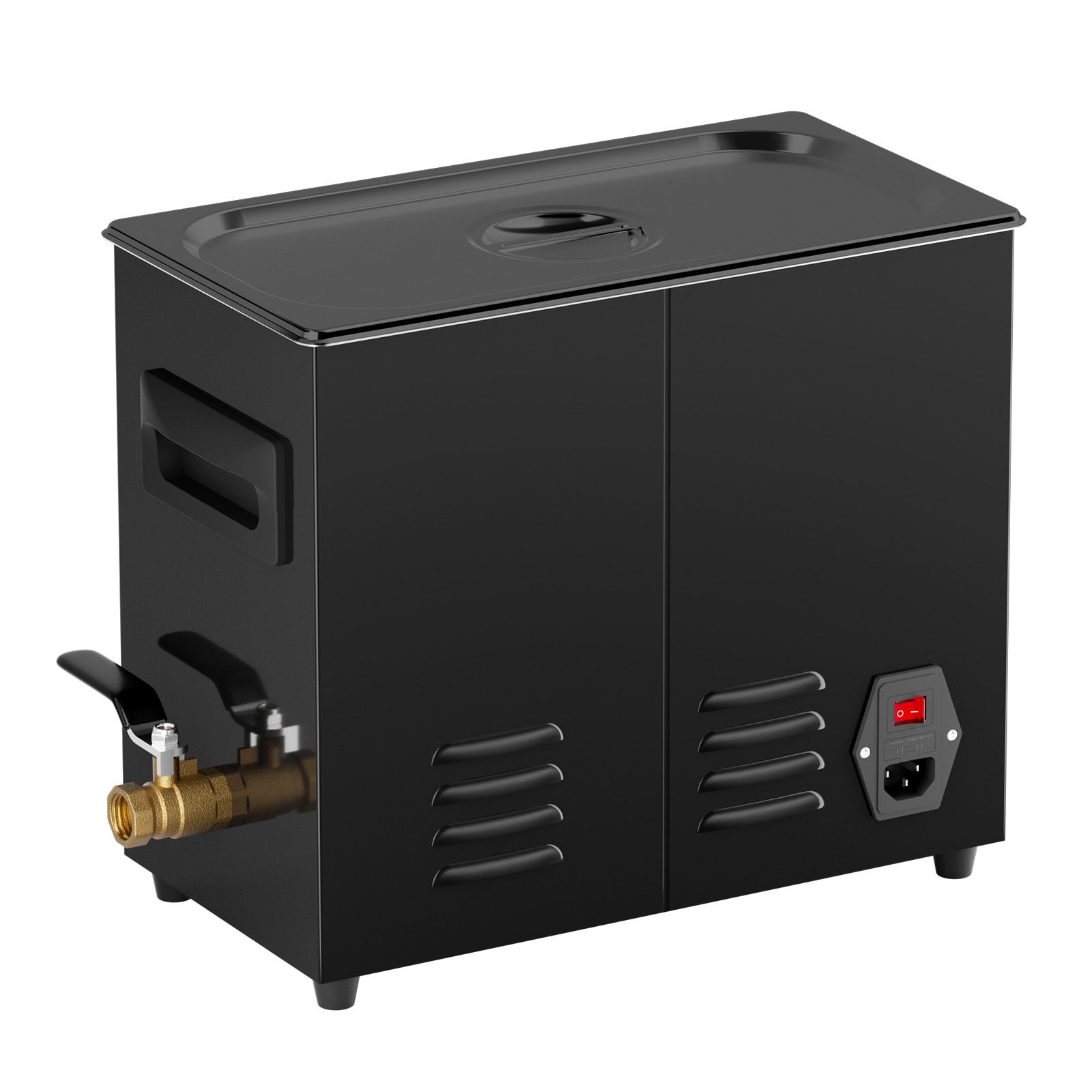 Nettoyeur à ultrasons 6 L 180 W, cuve inox 304, chauffage 80 °C et minuteur, panier et poignée