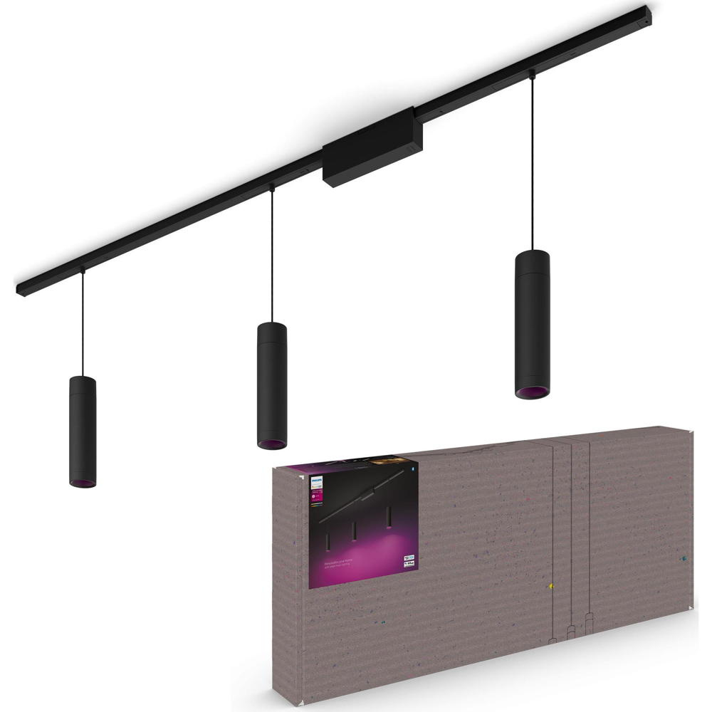 Philips Hue White & Color Ambiance Perifo Deckenleuchte Pendelleuchte Schwarz 8719514407725 - Image 5