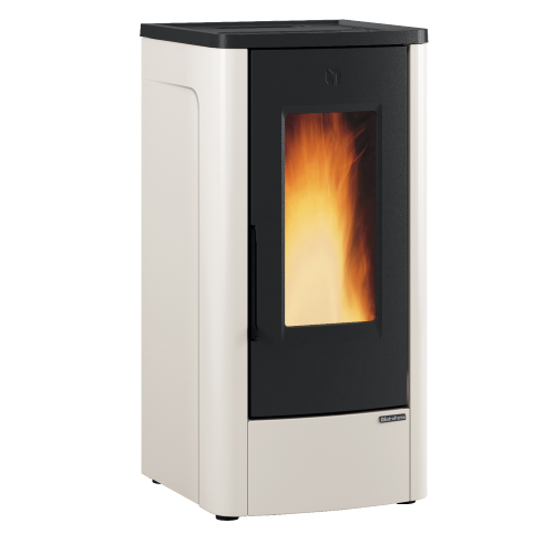 Stufa A Pellet Dahiana Plus Canalizzata 10 Kw Avorio (conto Termico) - Misure Cm.52,5x60,2x108h. - Peso Kg.160