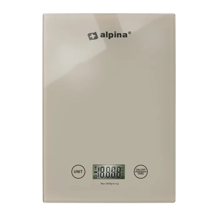 Küchenwaage Alpina 256978 5 Kg Kapazität 1 G Genauigkeit