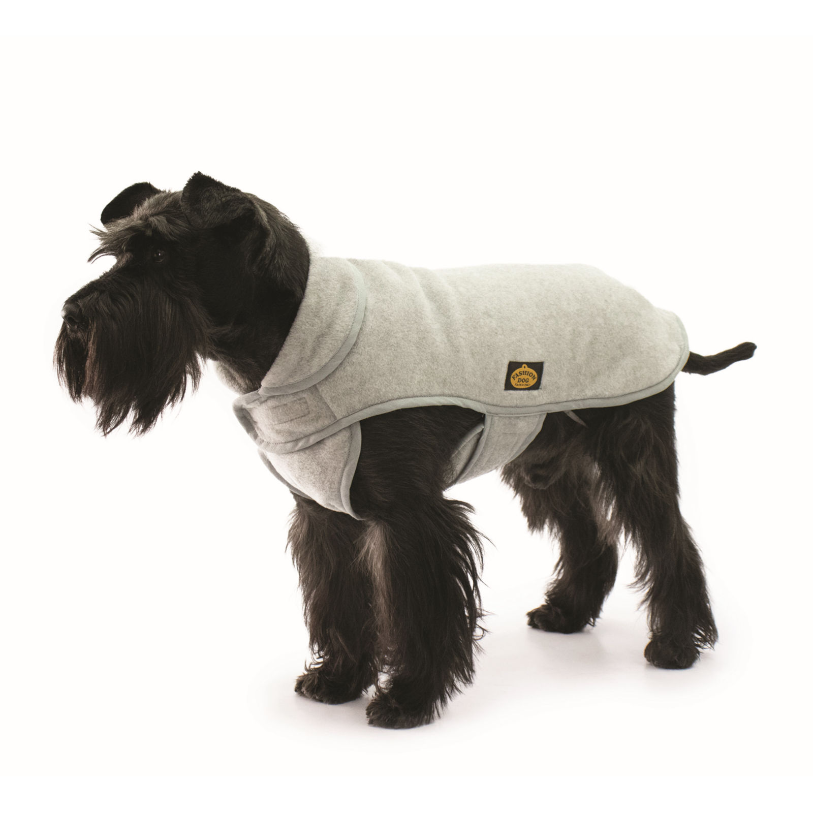 Fashion Dog Grau Fleece-Hundemantel - 80 Cm