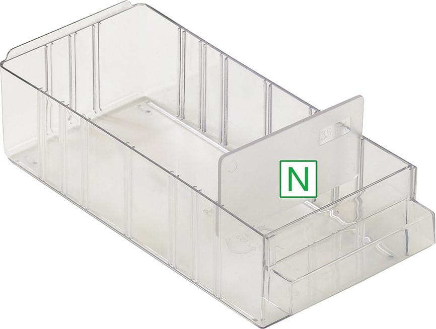 Raaco Transparent Werkzeugkoffer, Trennwandsortiment 24Tlg. L137xh.31mm Klar Trennwand 150-01 Lã¤Ngs 24St. Je Satz (24 Teile) - Bild 4