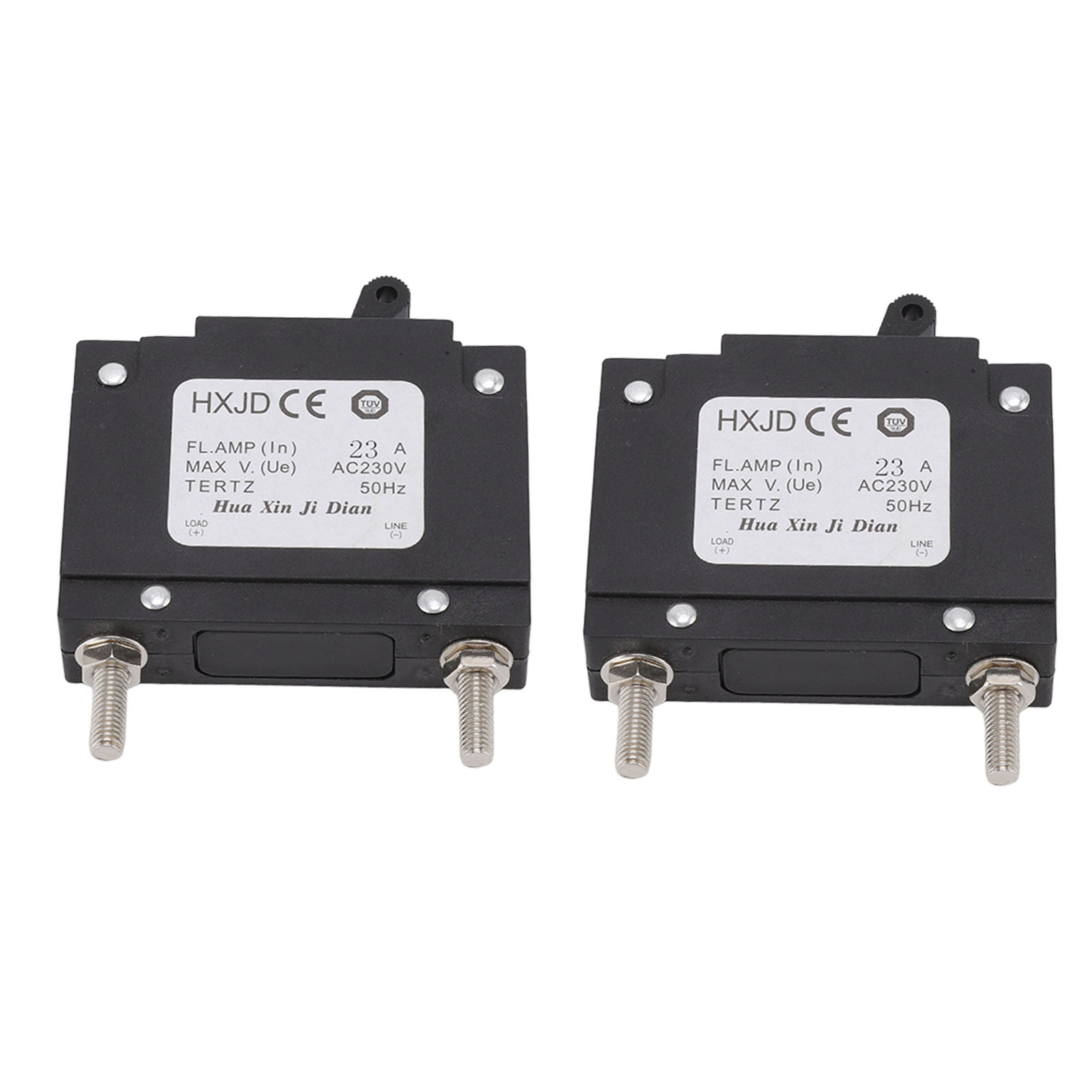 Interrupteur sectionneur triphasé 230 V 23 A pour groupe électrogène essence, lot de 2