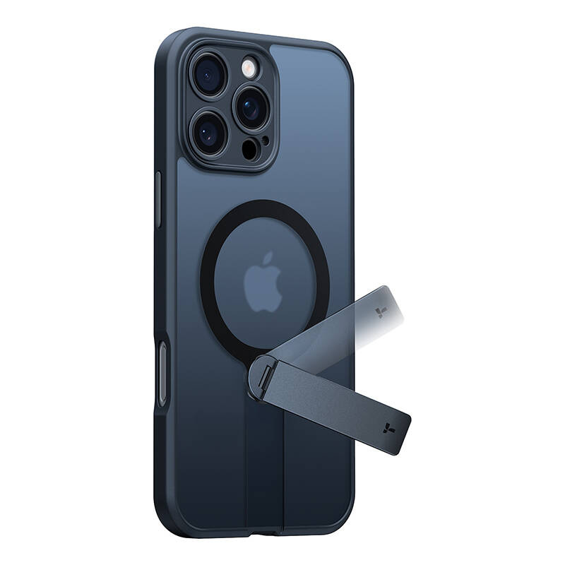 Torras Pstand Spin Case Für Iphone 16 Pro (schwarz)