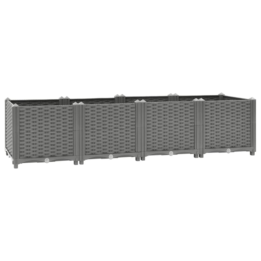 Vidaxl - Lit Surélevé Gris Clair 160x40x38 Cm Polypropylène