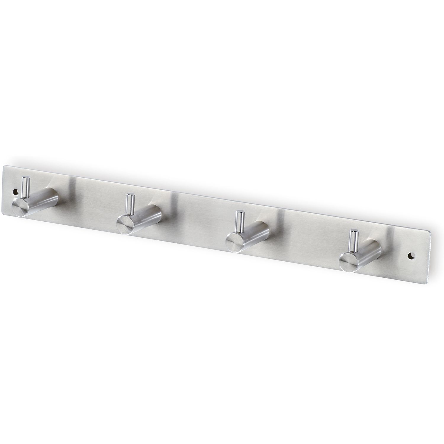 Siro - Garderobenleiste Aton Mit 4 Haken, Breite 322 Mm, Edelstahl Gebürstet