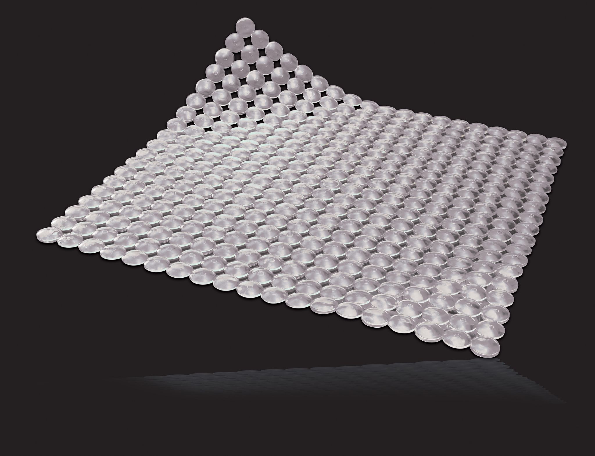 Tappeto Doccia Rond 52x52 Cm Crystal 6 Pezzi