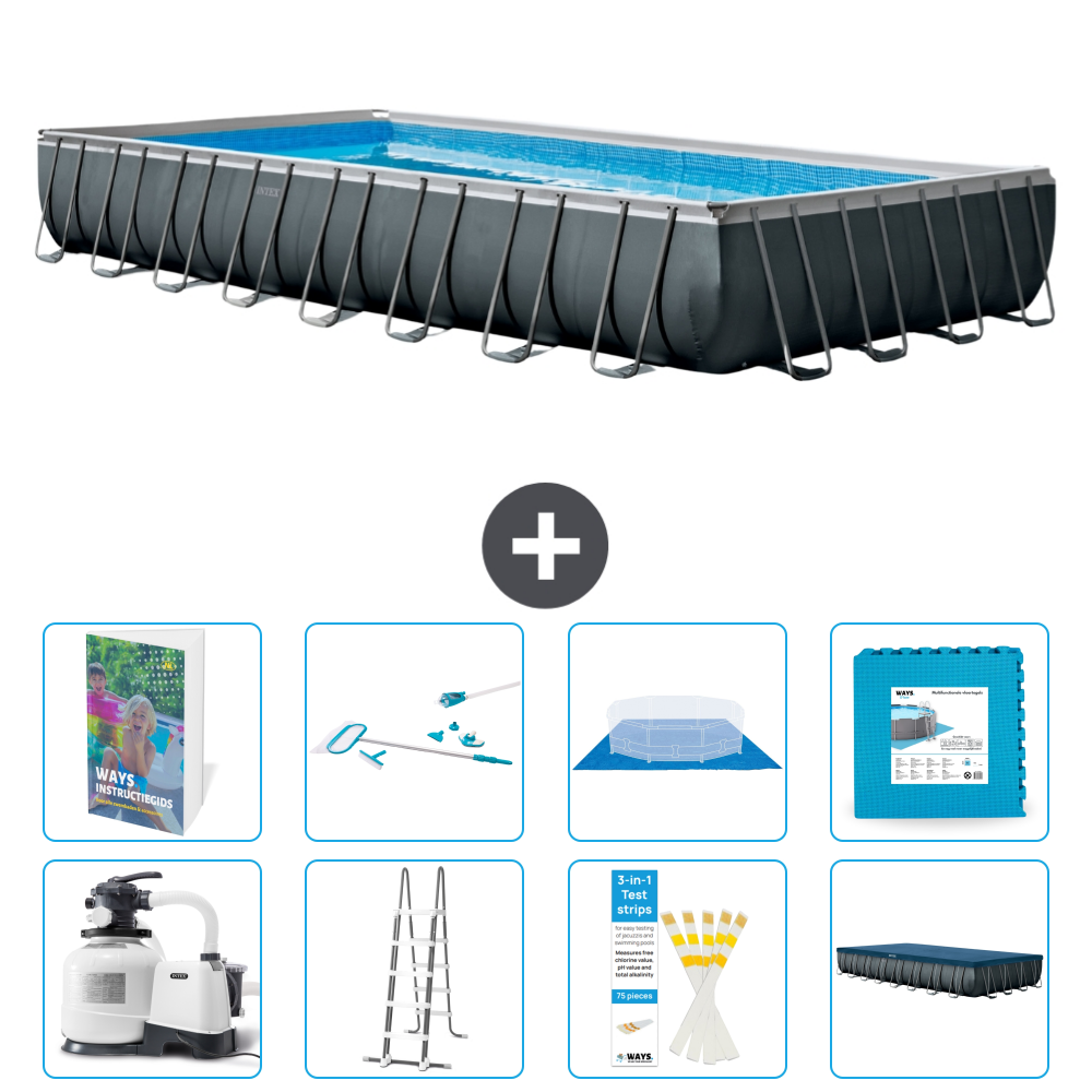 Intex Ultra Xtr Pool Rechteckig - 975x488x132 Cm - 9-teilig S539