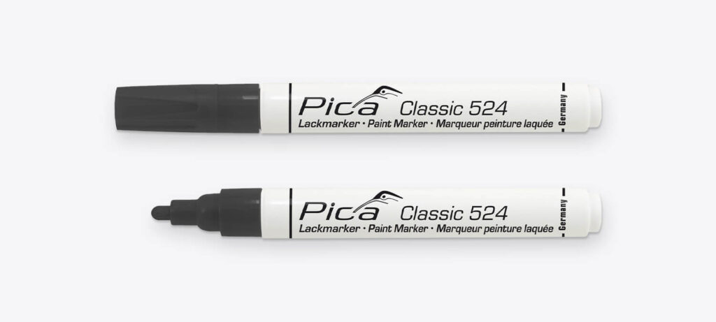Pica Schwarz Lackmarker 2-4Mm Mit Rundspitze