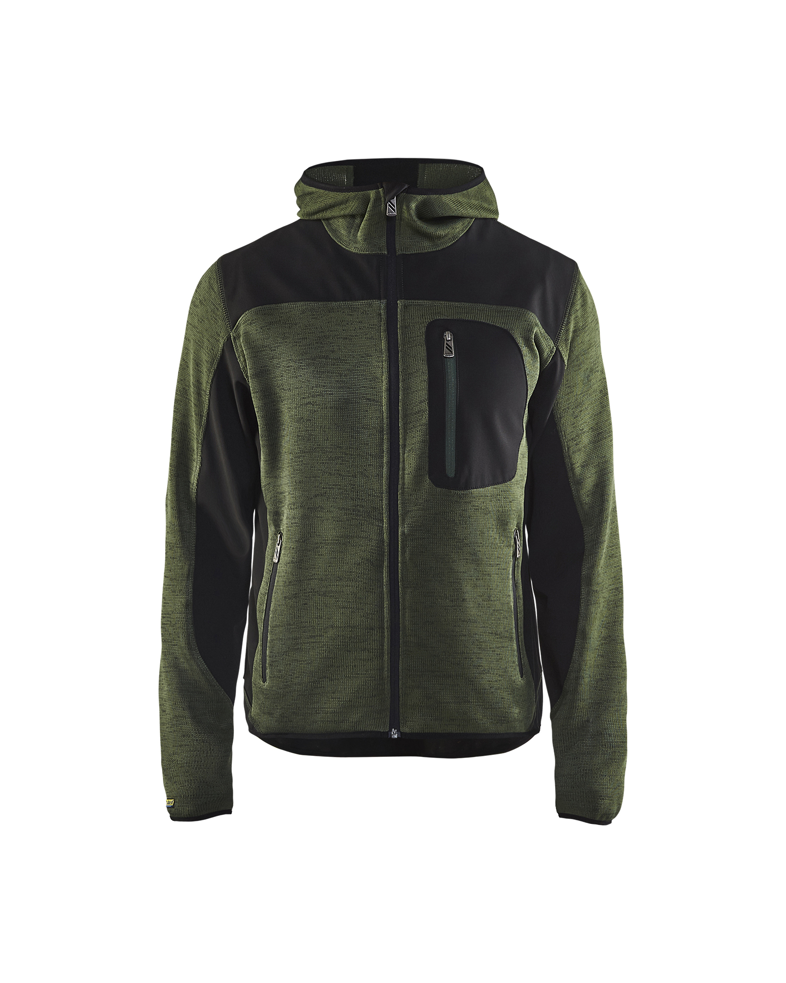 Blakläder Herren Grün Arbeitsjacke, Kapuzenjacke Strick Softshell (S) - Bild 4