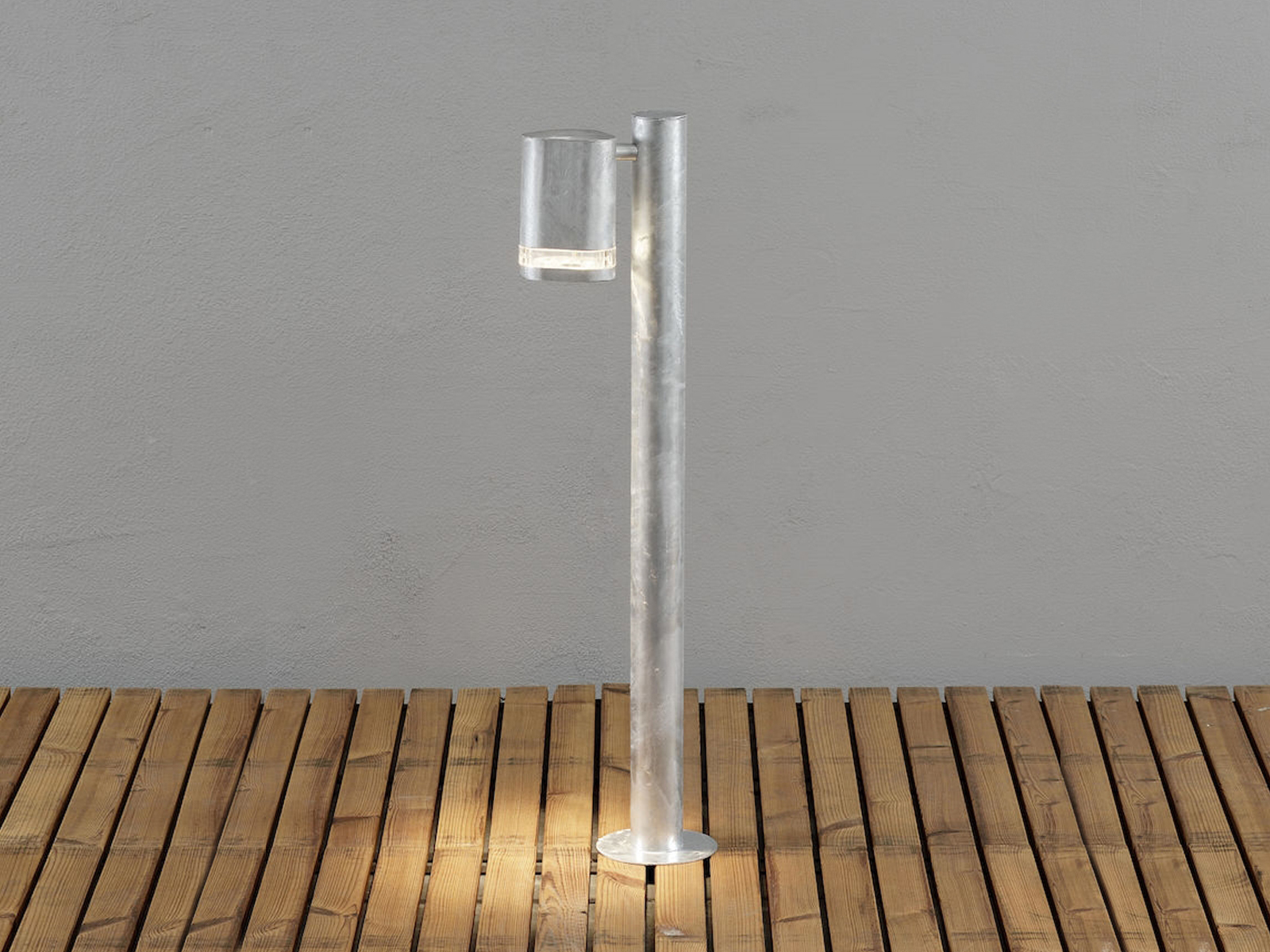 Gnosjö Konstsmide Außenleuchte, Modena Wegeleuchte, galvanisiert grau, 11,5 x 19 x 70 cm, 3 ml, 7517-320 - Bild 5