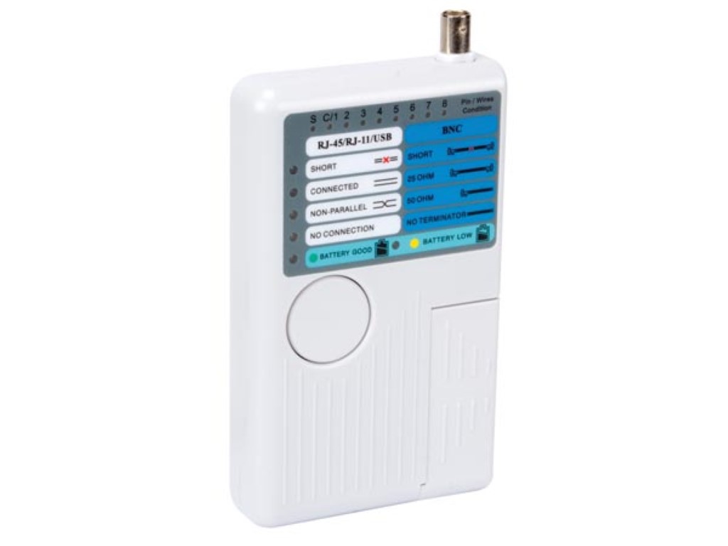 Velleman Netzwerk-Kabeltester für USB-Kabel, RJ45- und RJ11-Netzwerkverbindungen - Bild 2