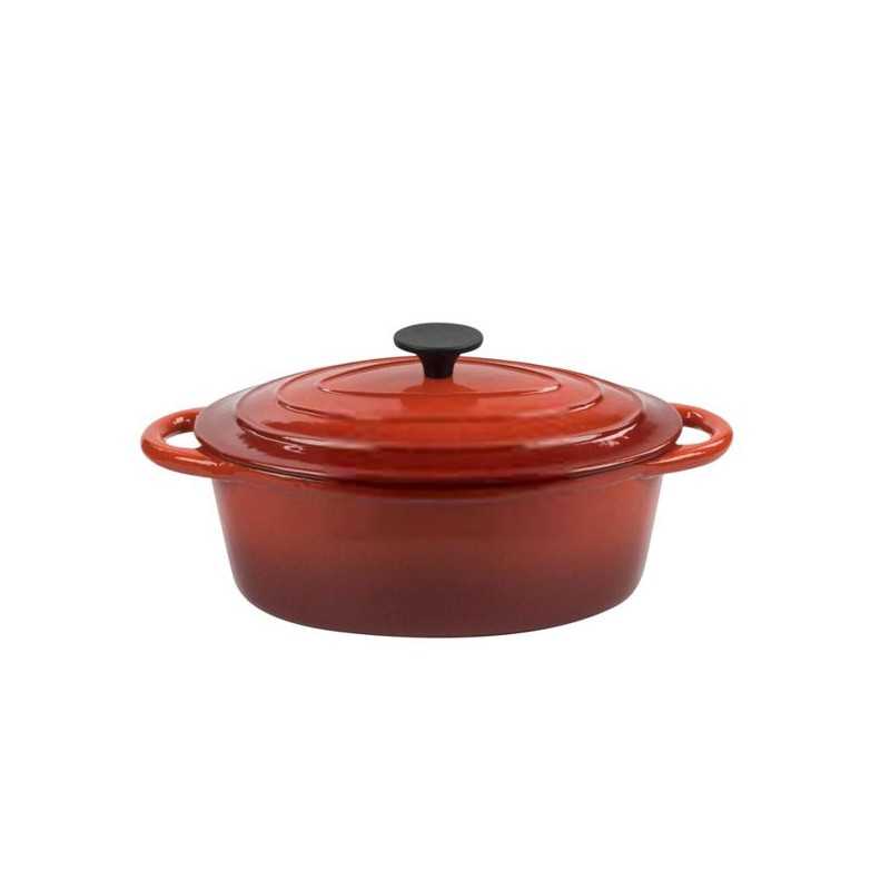 Casseruola Ghisa Ovale C/cop Normandie Cm 29 Ilsa