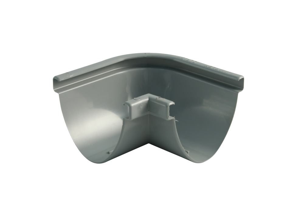 Marley - Rinnenwinkel Duplex Nw 80 Mm, Außenecke/innencke, 90°, Oval, Grau Duplex-rinnen