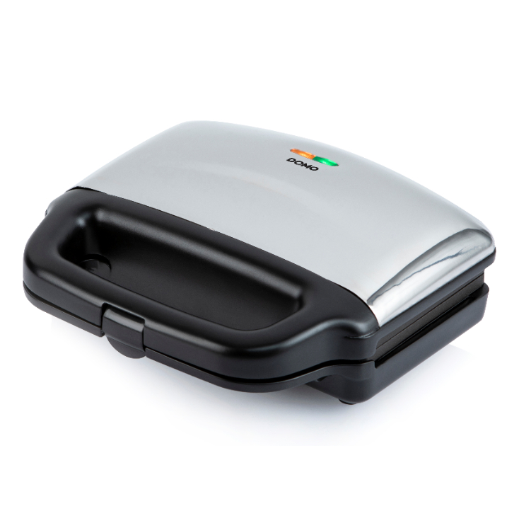 Domo Silber/Schwarz Sandwichmaker Xl, Kontaktgrill, - Bild 2