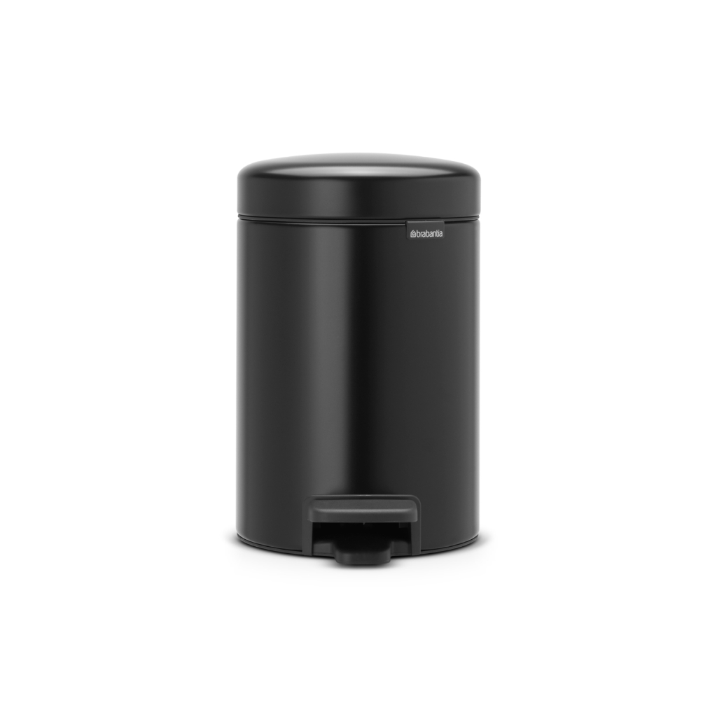 3l New Icone Schwarzer Mülleimer Brabantia