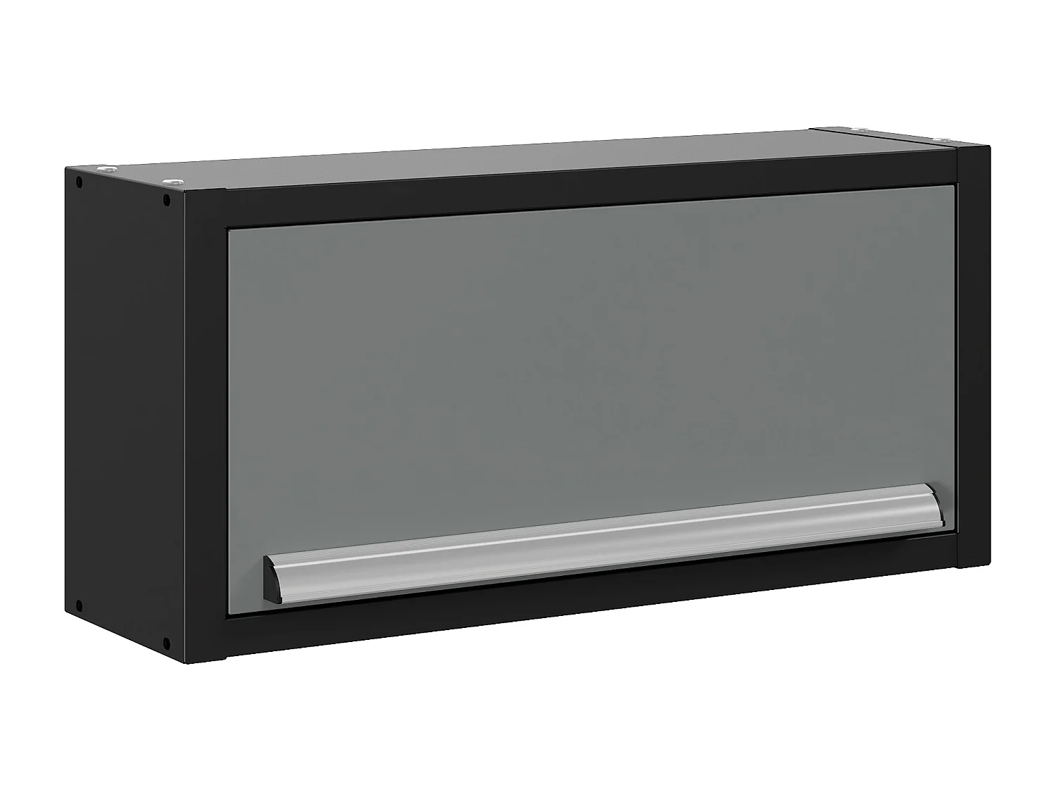 Armoire murale en acier gris anthracite, 75 x 22 x 35 cm, charge 25 kg, kit d'ancrage inclus
