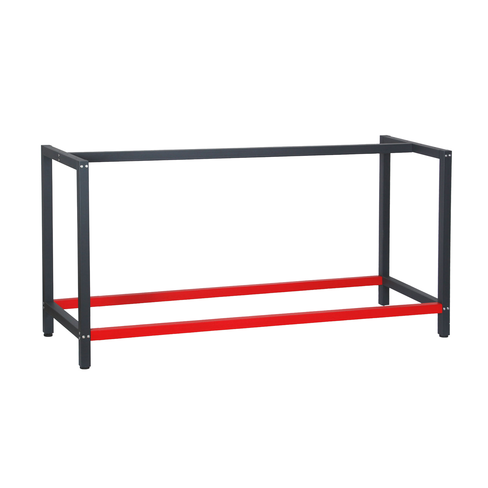 Wiltec – Pied D’établi En Acier Anthracite Et Rouge 175x57x81 Cm