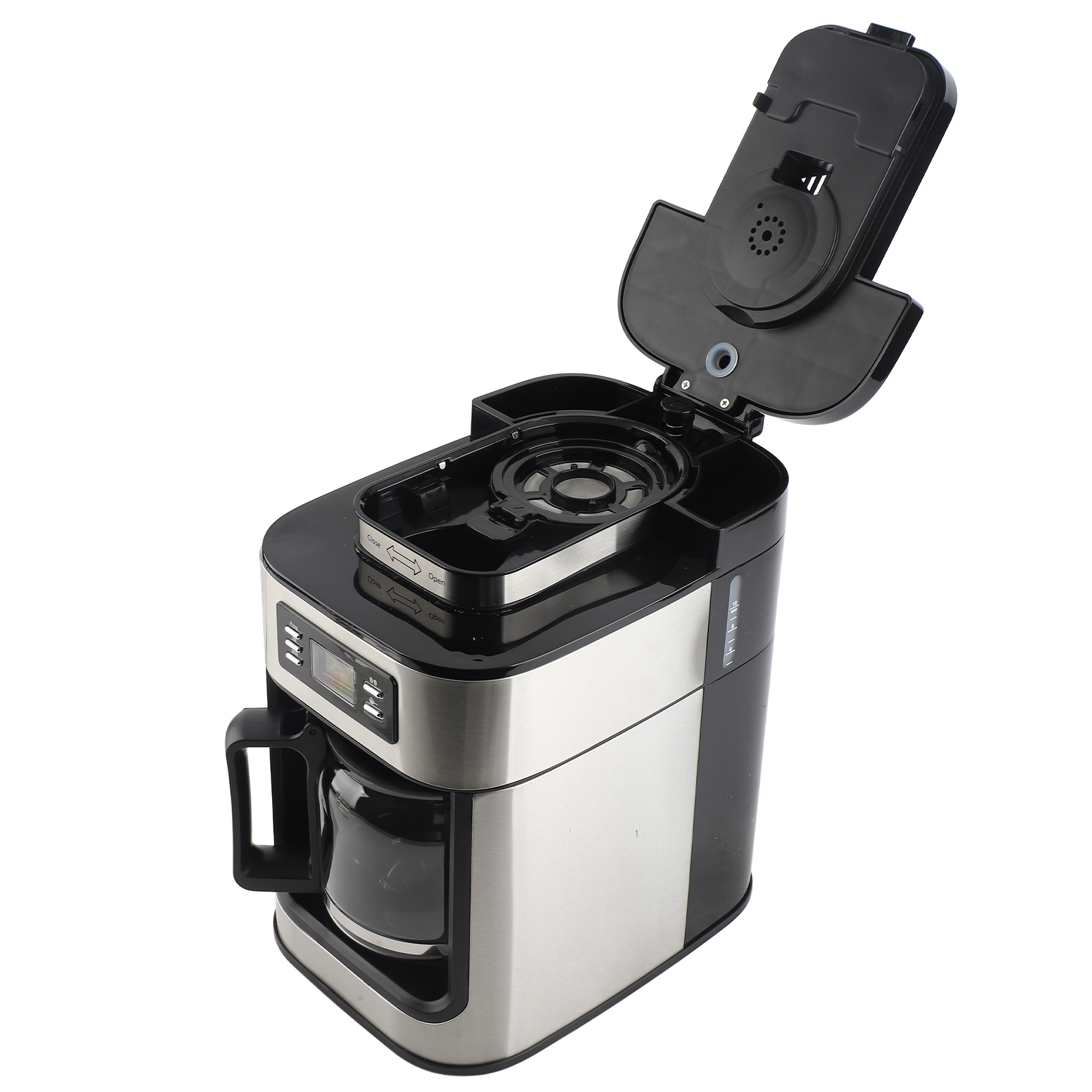 Macchina Da Caffè Programmabile Con Timer, 1050 W, Capacità 1 Litro, Per 2-8 Tazze, Con Filtro, Macinacaffè E Erogazione Automatica Inclusi.