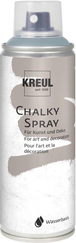 Kreul Blau Künstlerfarbe + Bastelfarbe, Sprhfarbe Chalky Spray, Sir Petrol, 200 Ml (200 Ml) - Image 4