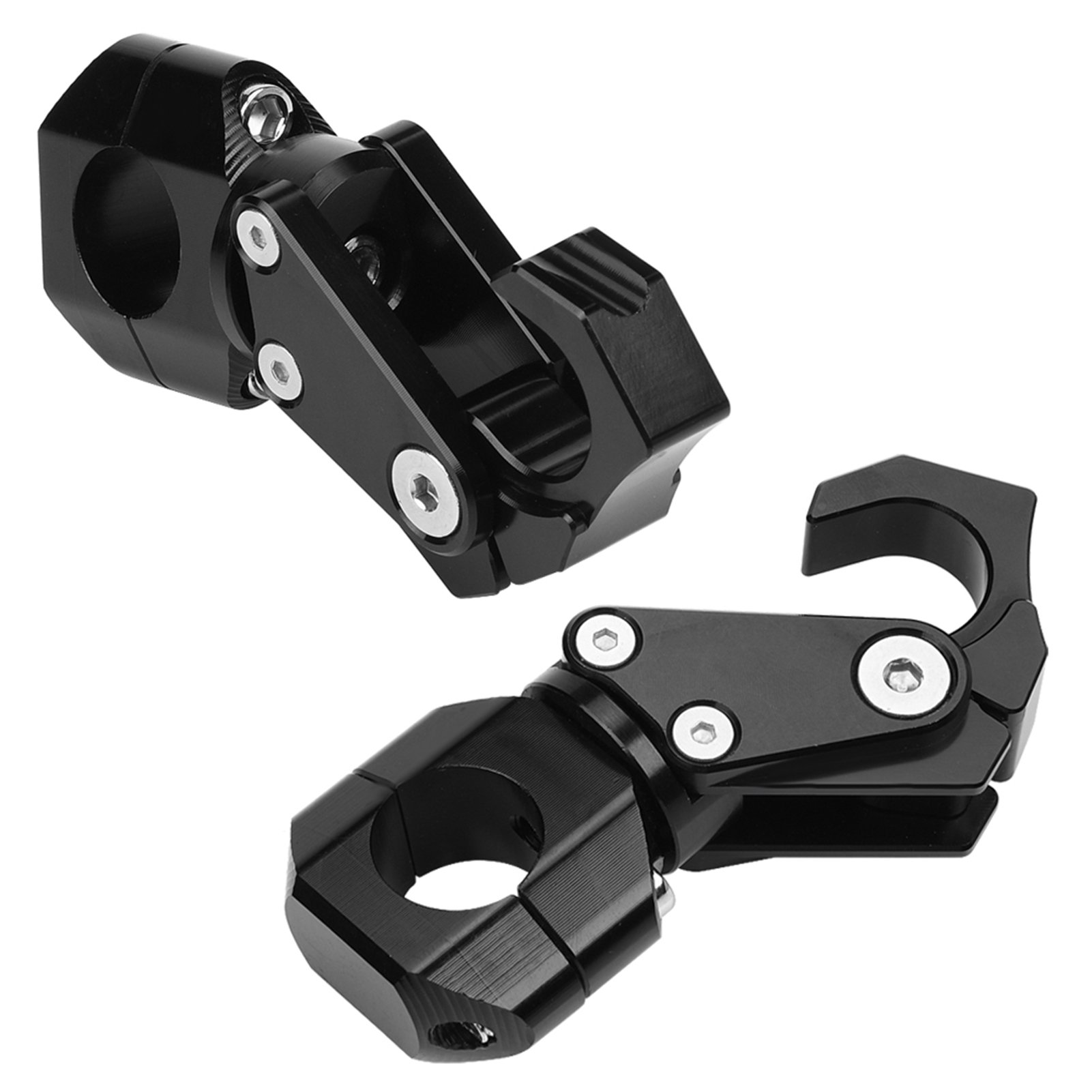 Crochet de guidon moto 22 mm en alliage d'aluminium, pour accrocher un casque, noir