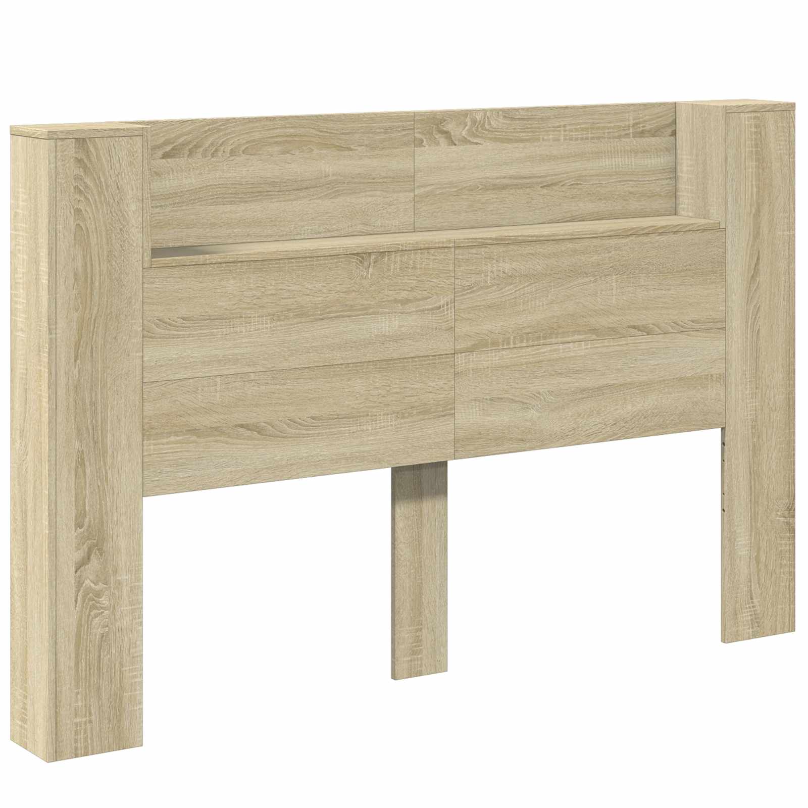 Tête De Lit De Rangement Avec Led Chêne Sonoma Vidaxl