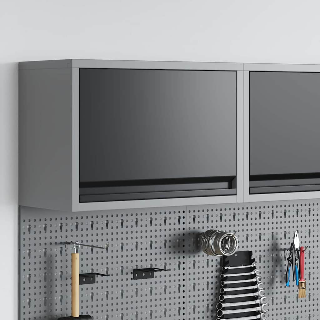 Armoire à outils avec tiroirs et étagères en acier et bois d'ingénierie, charge 20 kg, 50 x 25 x 35 cm