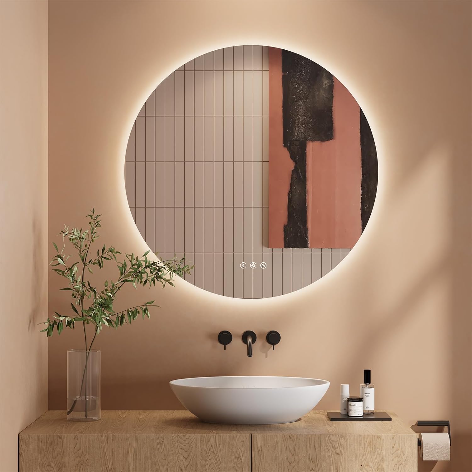 Dripex Miroir Salle De Bain 70cm