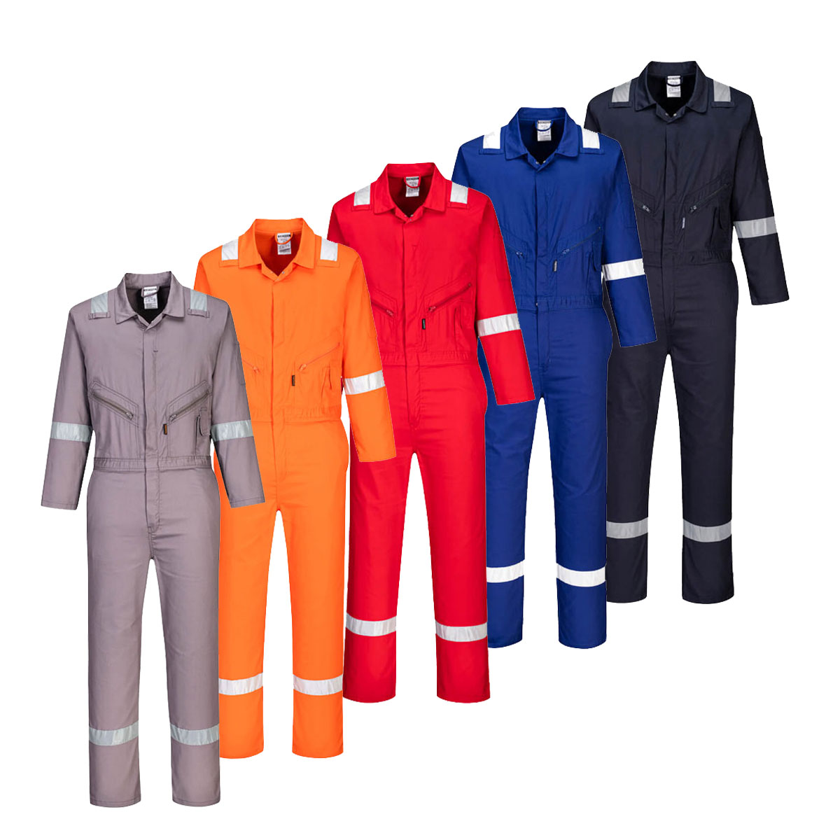 Portwest Blau C814 Iona Arbeitsoverall - M - Hell - Bild 4