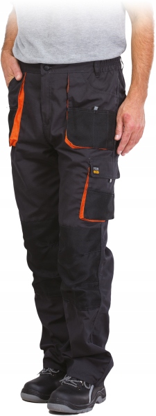 Arbeitshose schwarz mit Kniepolstertaschen, 260g/m² 54 - Bild 2