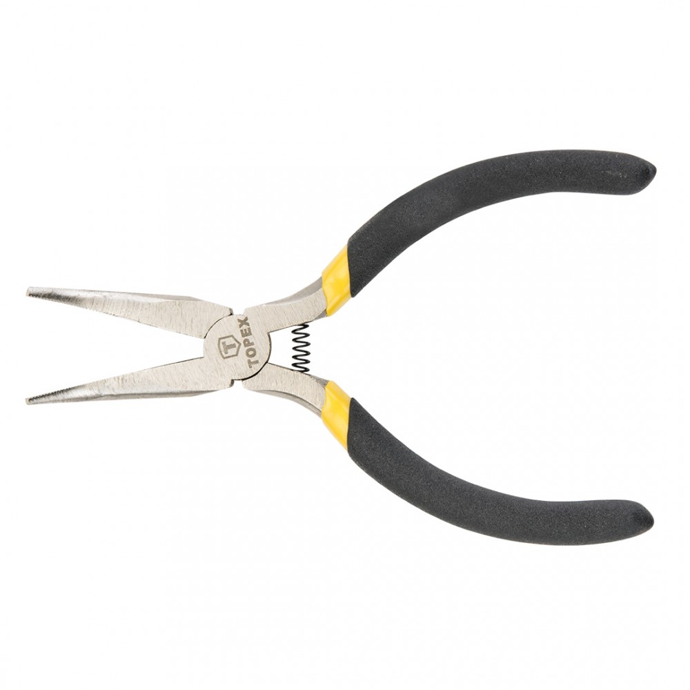 Topex Präzisions-Spitzzange, Gebogen, 130 Mm