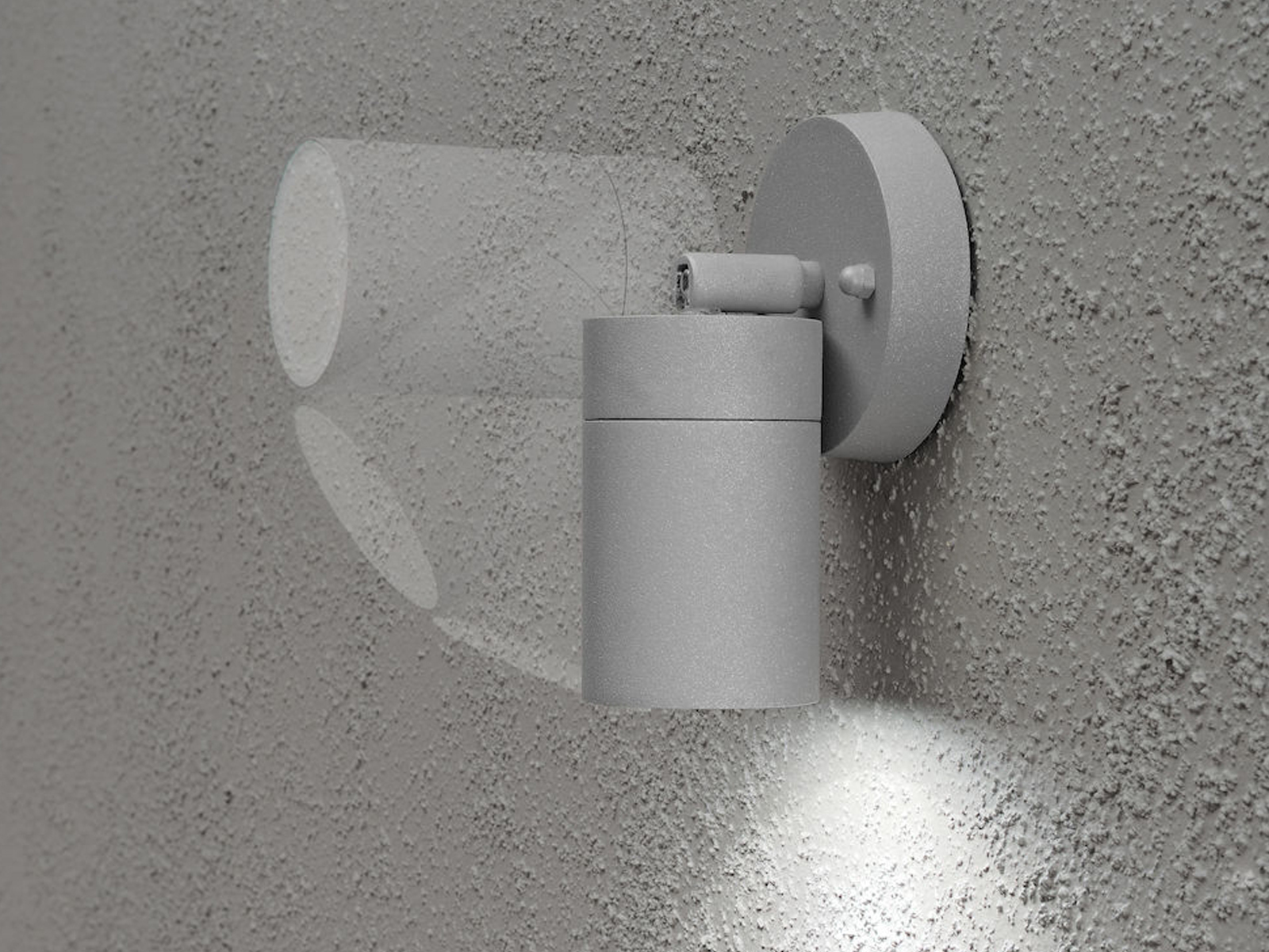 Außen-Wandspot MODENA, schwenkbar, GU10 max. 7W, Lichtkegel 105°, Grau, Aluminiu - Bild 5