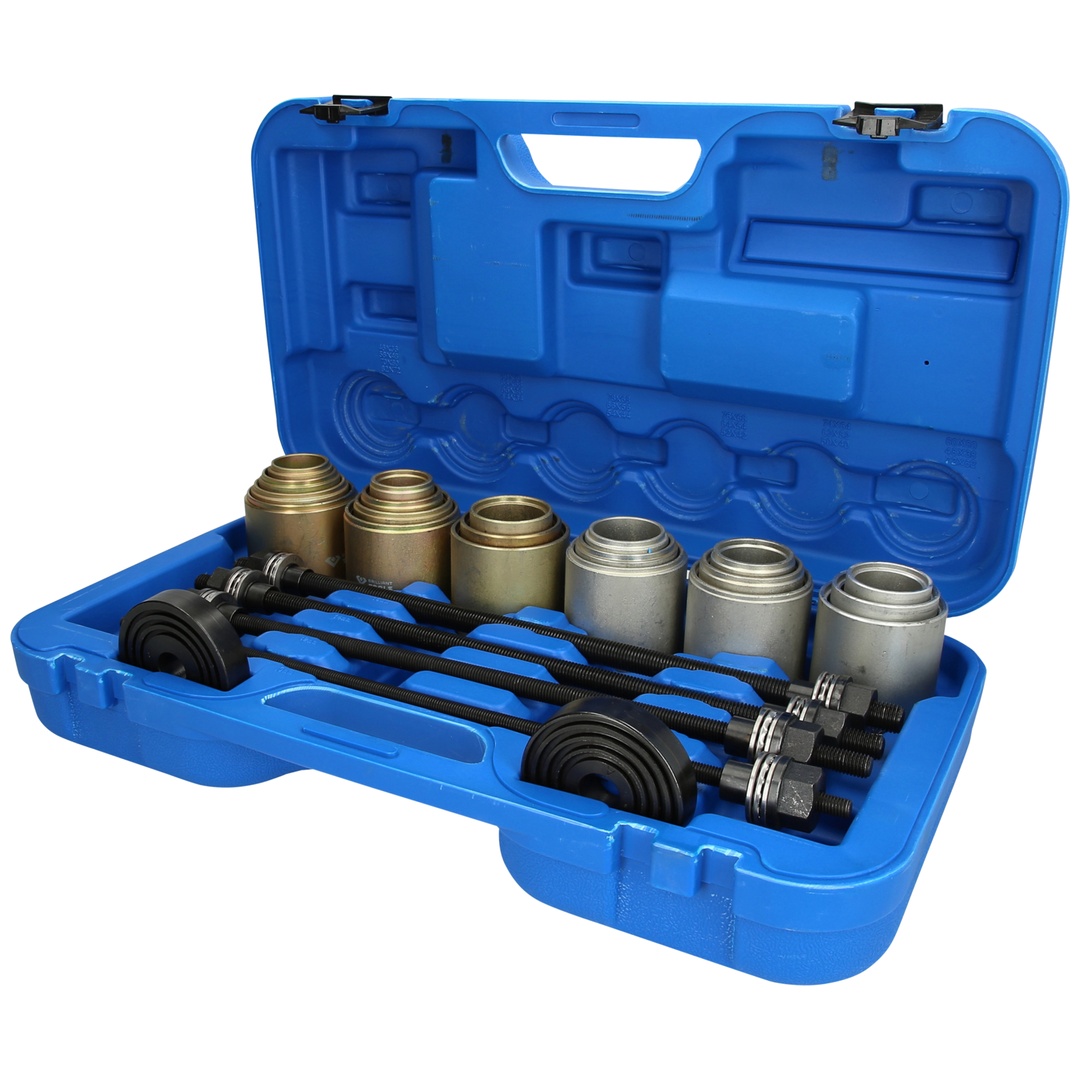 Brilliant Tools Blau - Zug- Und Druckhülsen-Satz, Mit 4 Spindeln, 26-Tlg