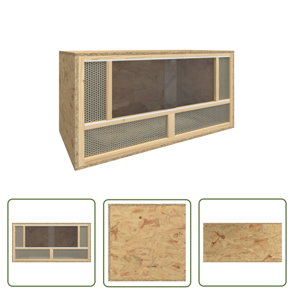 Vidaxl Mehrfarbig Terrarium Holzwerkstoff 80X40x40 Cm