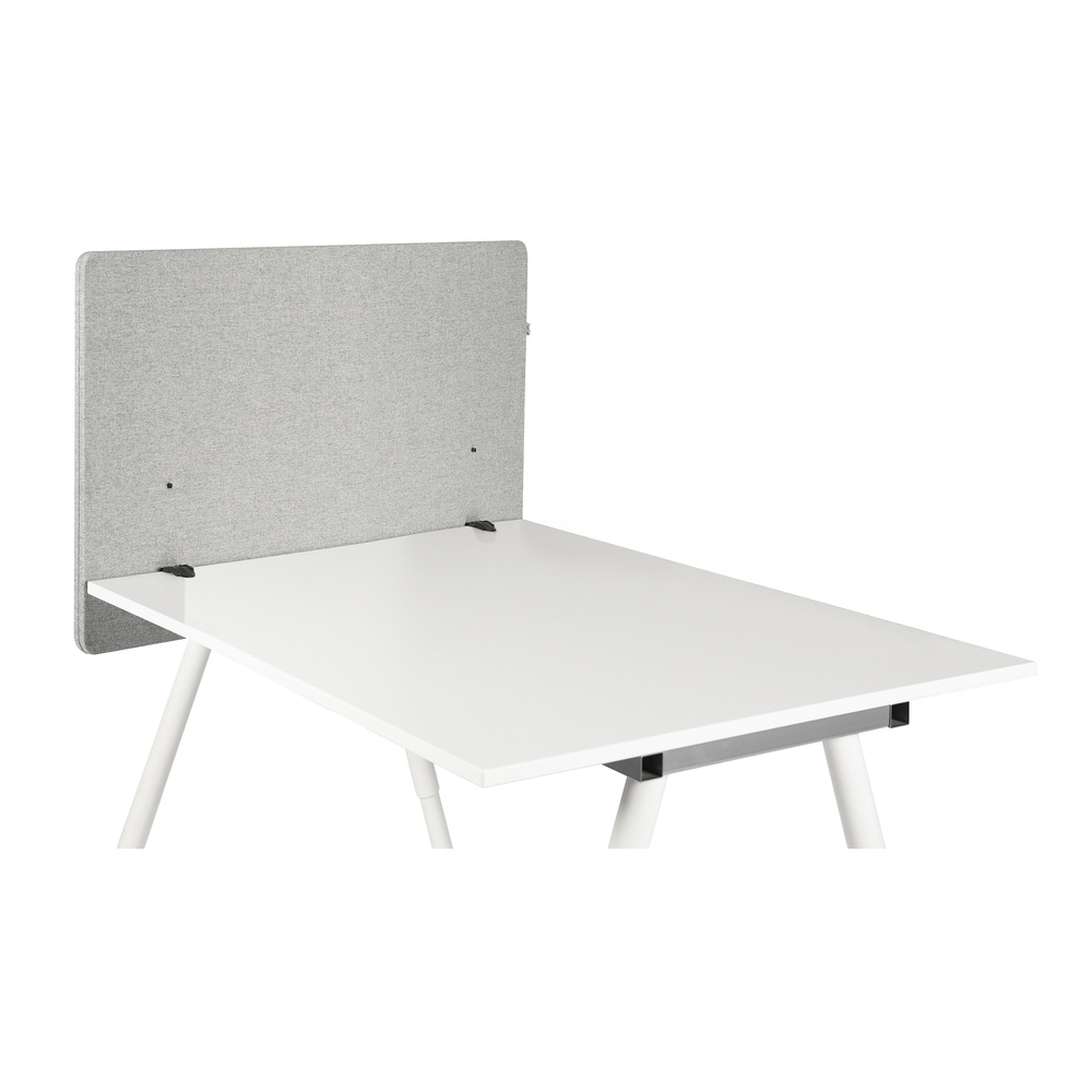 Akustik Tischtrennwand Flexmiut D Side 80 Cm Hellgrau Hjh Office