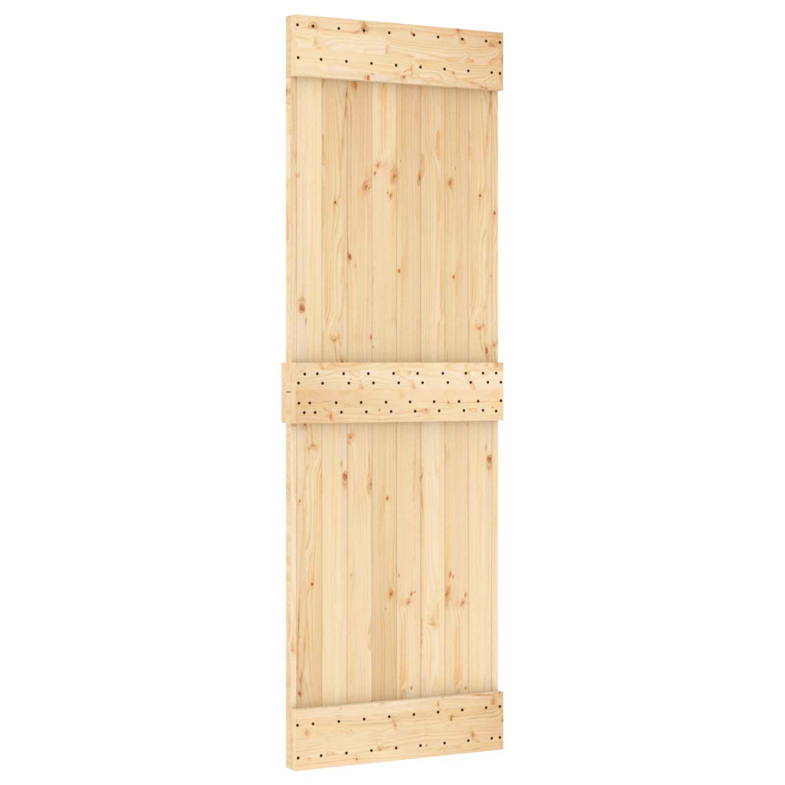 Door Narvik Natural 70 X 210 Cm Solid Pine Wood Vidaxl
