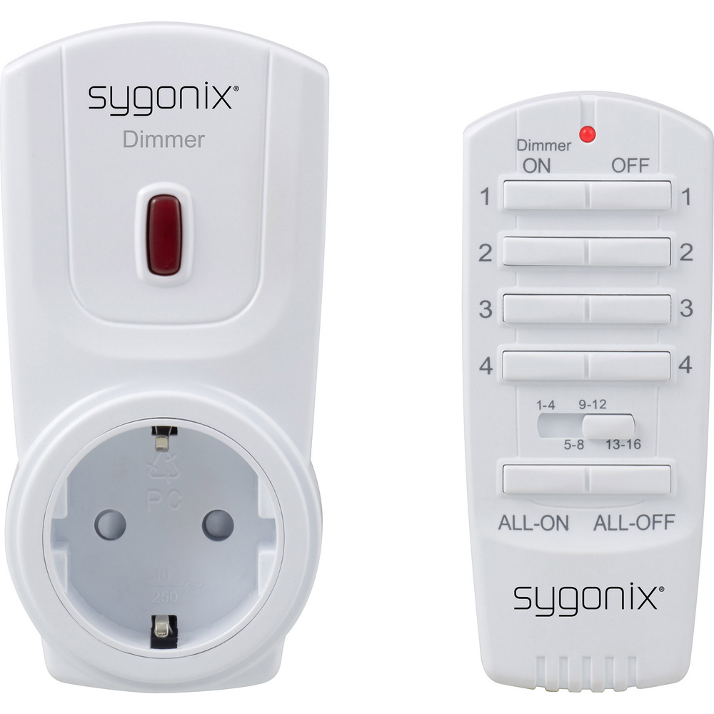 Sygonix Rsl Dimmer-Set Zwischenstecker Schaltleistung (Max.) 300 W Reichweite Max. (Im Freifeld) 70 M 4053199570058