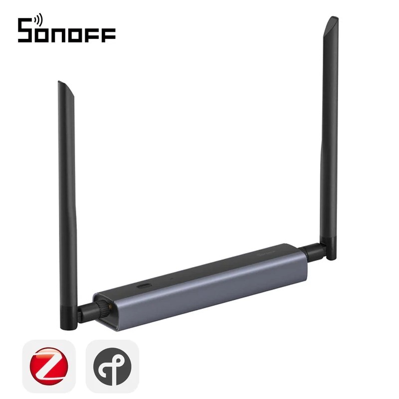 SONOFF Dongle-M Dongle Max Zigbee/Thread PoE Dongle Chipset de alto rendimiento antena dual compatible con Ethernet,Wi-Fi, conexión USB