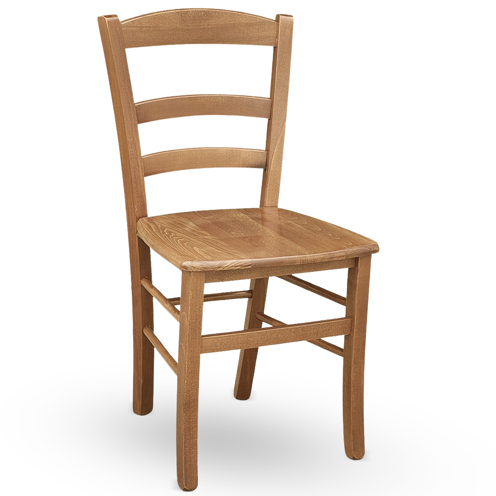 Chaise En Bois De Campagne Avec Assise En Bois De Noyer Clair