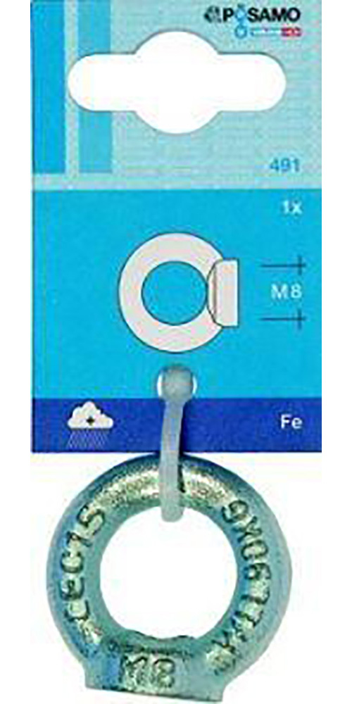 Pösamo Ringmutter Din 582 (sb) Zn M10 A1